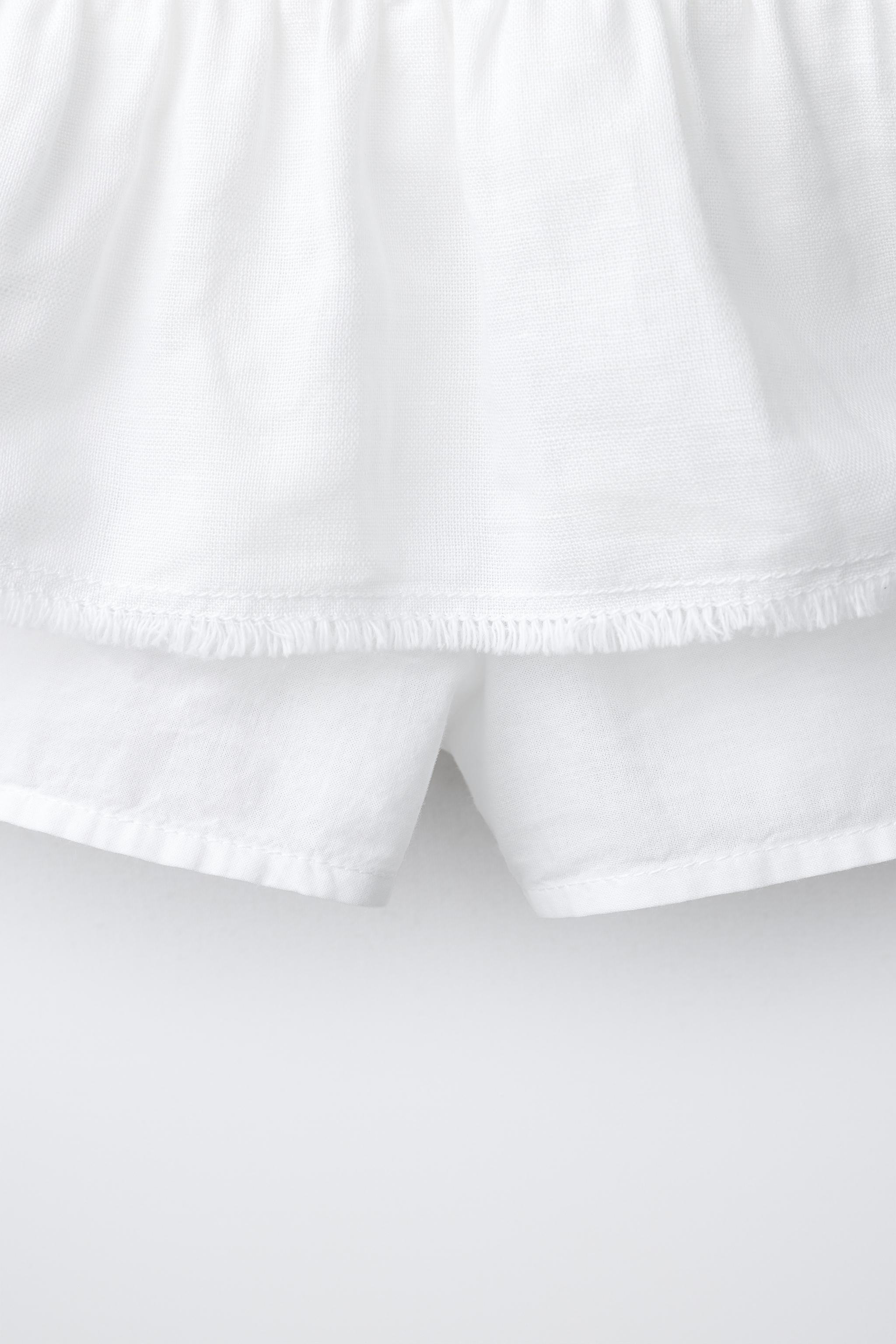 RUFFLED LACE SKIRT